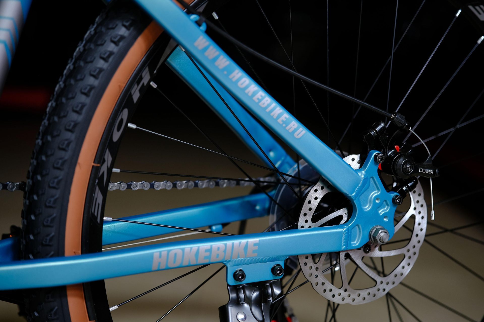 Тормоз Power disc 160 механический HOKE ONE WAY 26 морская волна